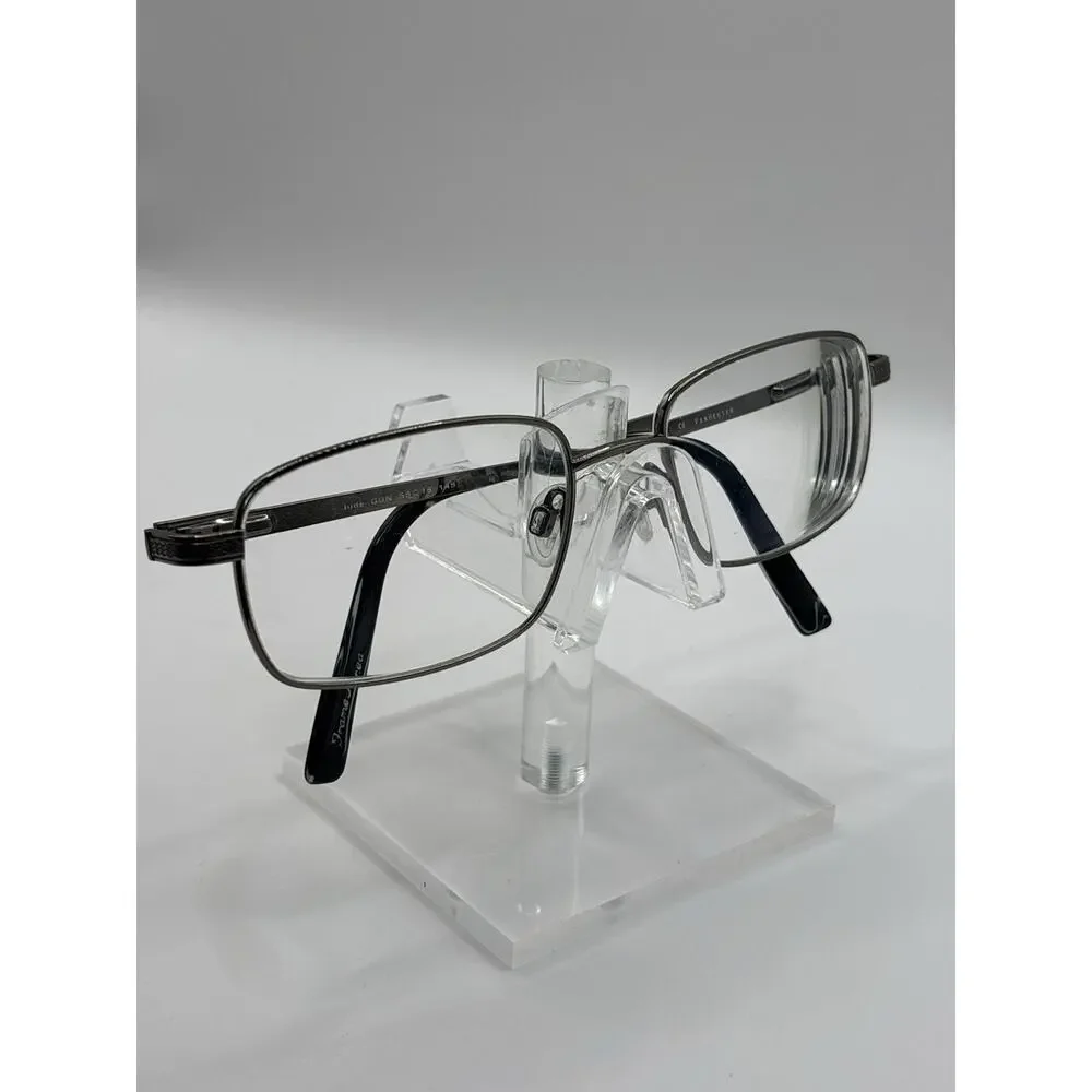 Van Heusen Jude Gun 55-19-145 Rectangular Eyeglass Frames Metal